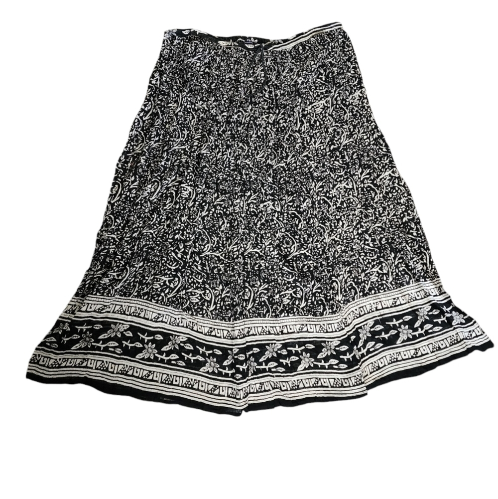Vintage Derek Heart Boho Broomstick Midi Skirt - Picture 3 of 11